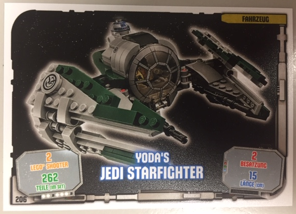 Star Wars Trading Card Game (German) Series 1 - # 206 Yoda's Jedi Starfighter