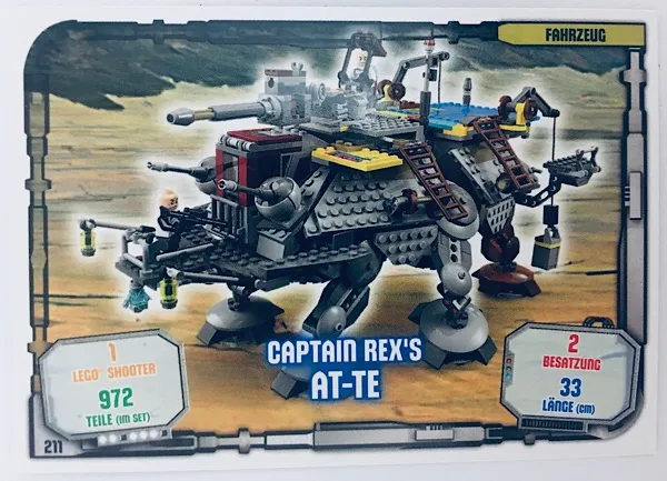 Star Wars Trading Card Game (German) Series 1 - # 211 Captain Rex's AT-TE