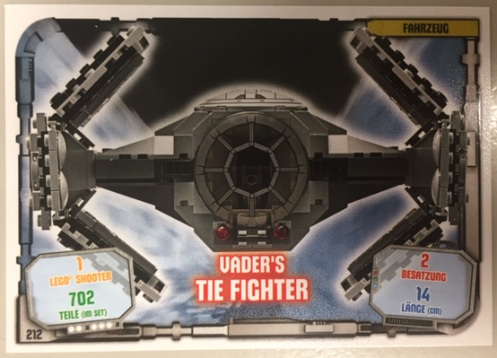 Star Wars Trading Card Game (German) Series 1 - # 212 Vader's TIE Fighter