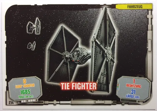 Star Wars Trading Card Game (German) Series 1 - # 214 TIE Fighter