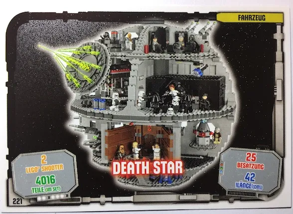 Star Wars Trading Card Game (German) Series 1 - # 221 Death Star