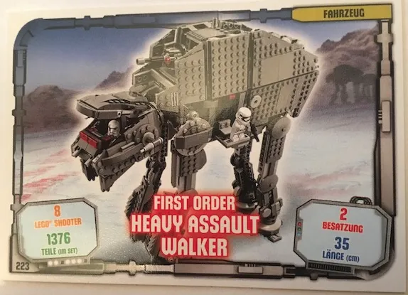 Star Wars Trading Card Game (German) Series 1 - # 223 First Order Heavy Assault Walker