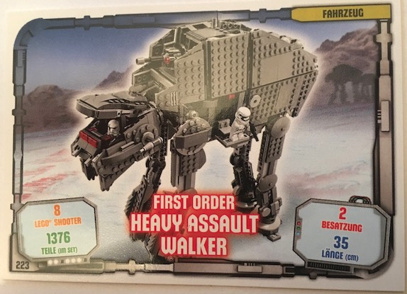 Star Wars Trading Card Game (German) Series 1 - # 223 First Order Heavy Assault Walker