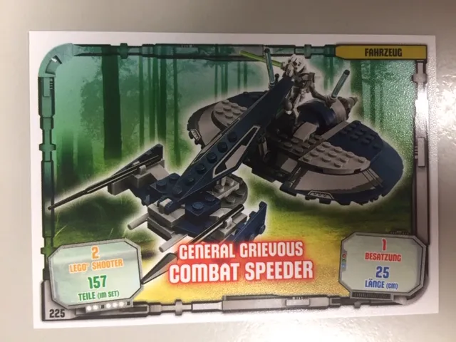 Star Wars Trading Card Game (German) Series 1 - # 225 General Grievous Combat Speeder