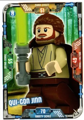 Star Wars Trading Card Game (English) Series 1 - # 41 Qui-Gon Jinn