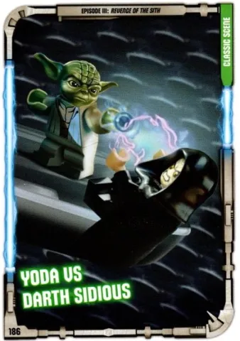 Star Wars Trading Card Game (English) Series 1 - # 186 Yoda vs Darth Sidious
