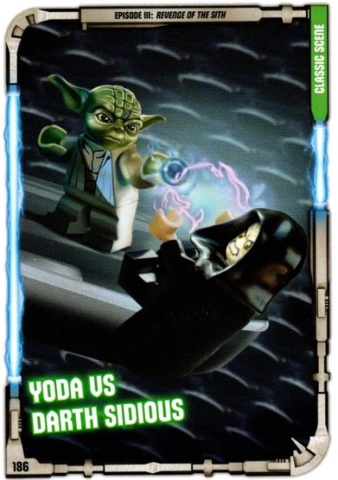 Star Wars Trading Card Game (English) Series 1 - # 186 Yoda vs Darth Sidious