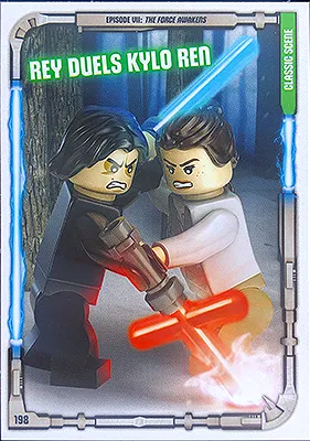 Star Wars Trading Card Game (English) Series 1 - # 198 Rey Duels Kylo Ren