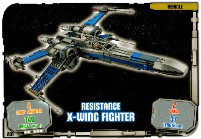 Star Wars Trading Card Game (English) Series 1 - # 201 Resistance X-wing Fighter