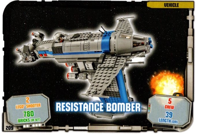 Star Wars Trading Card Game (English) Series 1 - # 209 Resistance Bomber