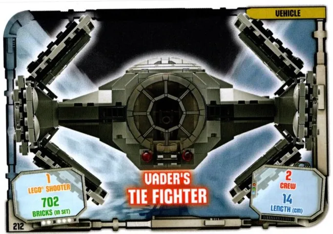 Star Wars Trading Card Game (English) Series 1 - # 212 Vader's TIE Fighter
