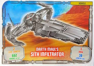 Star Wars Trading Card Game (English) Series 1 - # 220 Darth Maul's Sith Infiltrator