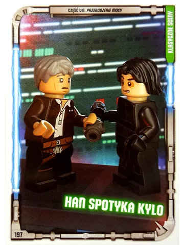 Star Wars Trading Card Game (Polish) Series 1 - # 197 Han Spotyka Kylo