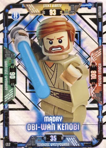 Star Wars Trading Card Game (Polish) Series 1 - # LE2 Mądry Obi-Wan Kenobi