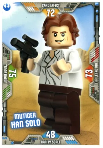 Star Wars Trading Card Game (German) Series 2 - # 8 Mutiger Han Solo
