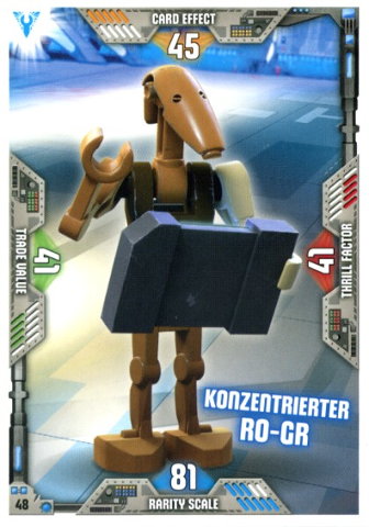 Star Wars Trading Card Game (German) Series 2 - # 48 Konzentrierter R0-GR