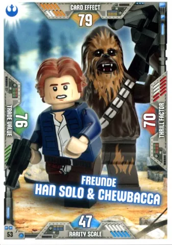 Star Wars Trading Card Game (German) Series 2 - # 53 Freunde Han Solo & Chewbacca