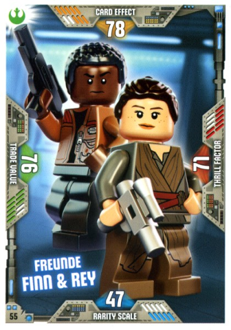 Star Wars Trading Card Game (German) Series 2 - # 55 Freunde Finn & Rey
