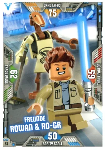 Star Wars Trading Card Game (German) Series 2 - # 57 Freunde Rowan & R0-GR