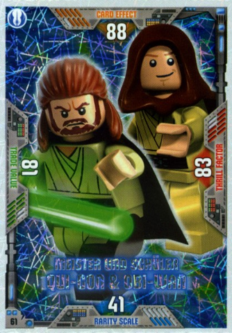 Star Wars Trading Card Game (German) Series 2 - # 61 Meister und Schüler Qui-Gon & Obi-Wan