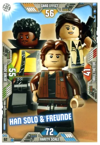 Star Wars Trading Card Game (German) Series 2 - # 62 Han Solo & Freunde