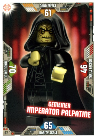 Star Wars Trading Card Game (German) Series 2 - # 67 Gemeiner Imperator Palpatine