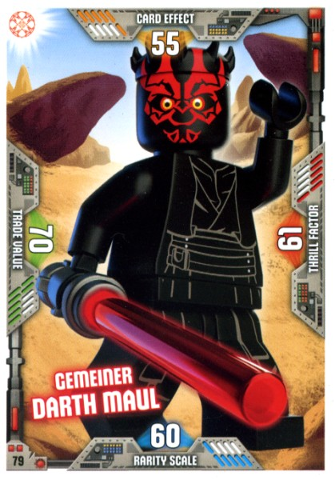 Star Wars Trading Card Game (German) Series 2 - # 79 Gemeiner Darth Maul