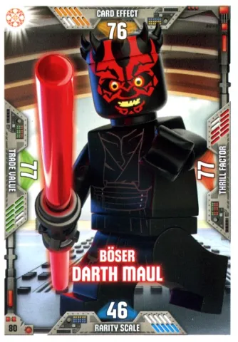 Star Wars Trading Card Game (German) Series 2 - # 80 Böser Darth Maul