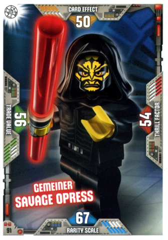 Star Wars Trading Card Game (German) Series 2 - # 91 Gemeiner Savage Opress