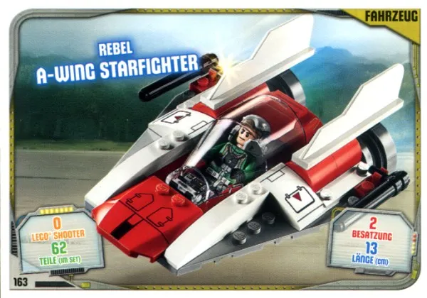 Star Wars Trading Card Game (German) Series 2 - # 163 Rebel A-wing Starfighter