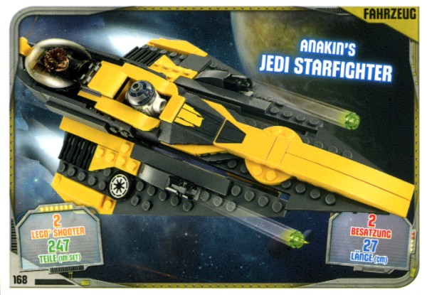 Star Wars Trading Card Game (German) Series 2 - # 168 Anakin's Jedi Starfighter