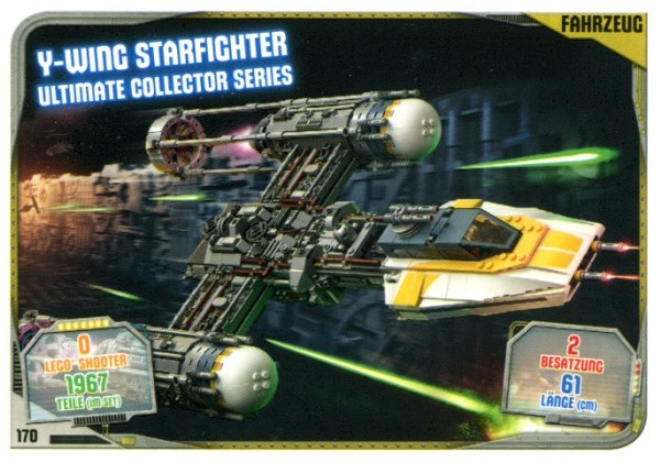 Star Wars Trading Card Game (German) Series 2 - # 170 Y-wing Starfighter Ultimate Collector Series