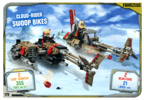Star Wars Trading Card Game (German) Series 2 - # 179 Cloud-Rider Swoop Bikes