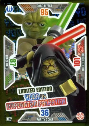 Star Wars Trading Card Game (German) Series 2 - # LE17 Yoda vs Imperator Palpatine Limited Edition