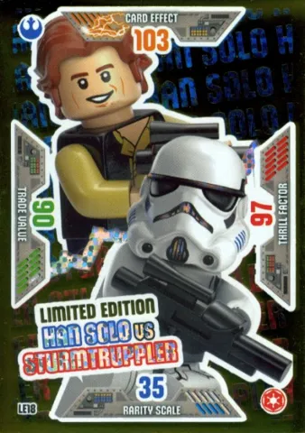 Star Wars Trading Card Game (German) Series 2 - # LE18 Han Solo vs Sturmtruppler Limited Edition