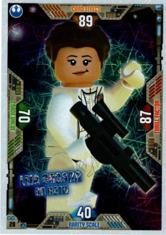 Star Wars Trading Card Game (English) Series 2 - # 28 Leia Organa on Hoth