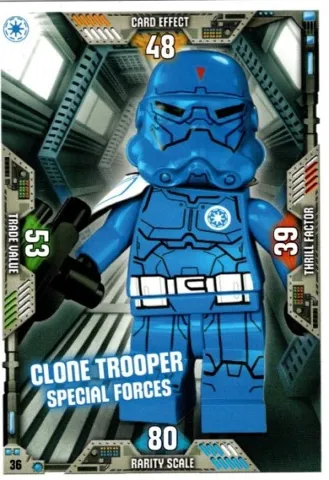 Star Wars Trading Card Game (English) Series 2 - # 36 Clone Trooper Special Forces