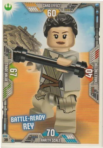 Star Wars Trading Card Game (English) Series 2 - # 39 Battle-Ready Rey