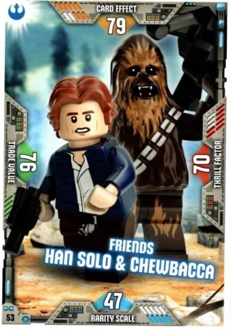 Star Wars Trading Card Game (English) Series 2 - # 53 Friends Han Solo & Chewbacca