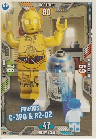 Star Wars Trading Card Game (English) Series 2 - # 54 Friends C-3PO & R2-D2