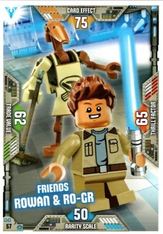 Star Wars Trading Card Game (English) Series 2 - # 57 Friends Rowan & R0-GR
