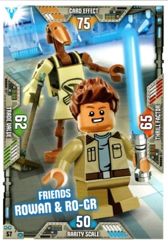 Star Wars Trading Card Game (English) Series 2 - # 57 Friends Rowan & R0-GR