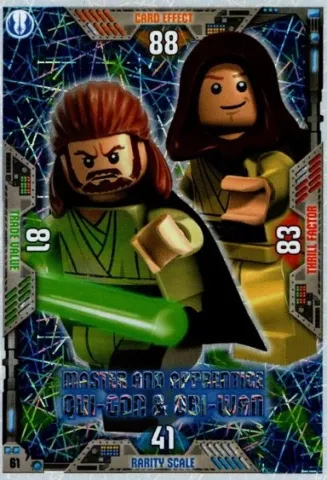 Star Wars Trading Card Game (English) Series 2 - # 61 Master and Apprentice Qui-Gon & Obi-Wan