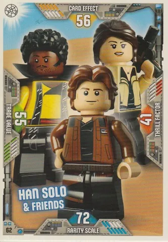 Star Wars Trading Card Game (English) Series 2 - # 62 Han Solo & Friends
