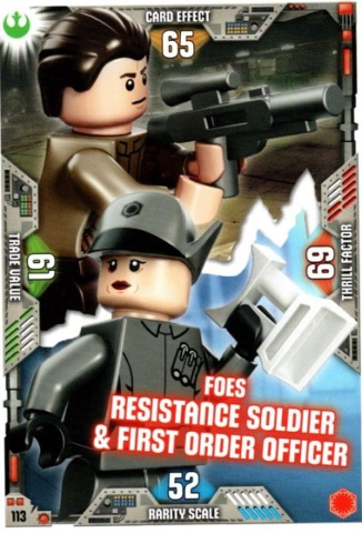 Star Wars Trading Card Game (English) Series 2 - # 113 Foes Resistance Soldier & First Order Officer