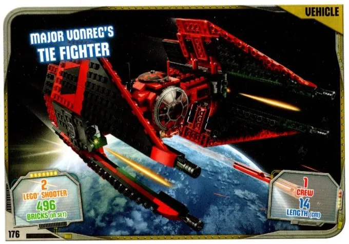 Star Wars Trading Card Game (English) Series 2 - # 176 Major Vonreg's TIE Fighter