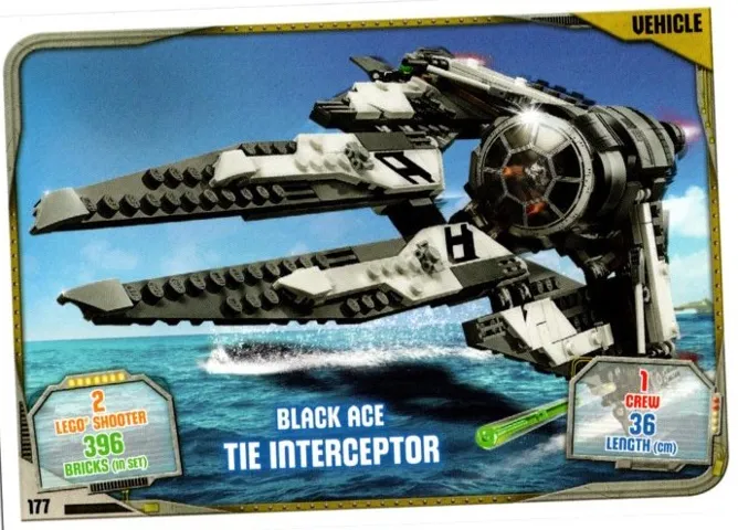 Star Wars Trading Card Game (English) Series 2 - # 177 Black Ace TIE Interceptor