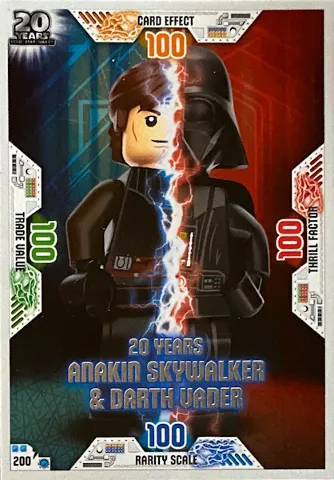 Star Wars Trading Card Game (English) Series 2 - # 200 20 Years Anakin Skywalker & Darth Vader