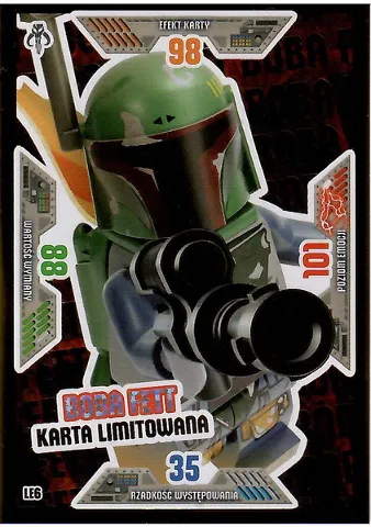 Star Wars Trading Card Game (Polish) Series 2 - # LE6 Boba Fett Karta Limitowana