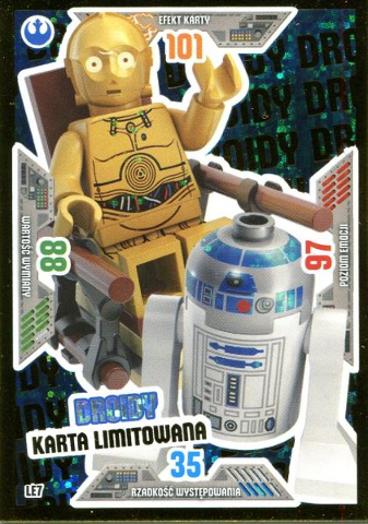 Star Wars Trading Card Game (Polish) Series 2 - # LE7 Droidy Karta Limitowana